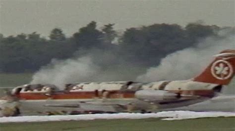 Air Canada Fire 23 Die On Burning Plane Making Emergency Landing At