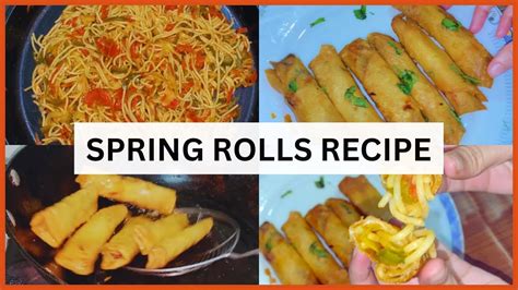 Make Freez Spring Roll Chinease Roll Recipe Crispy Chicken Veg Roll