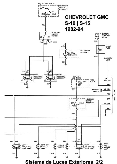 Diagrama Electrico Chevy 1999 Luces Chevrolet Diagramas Blaz