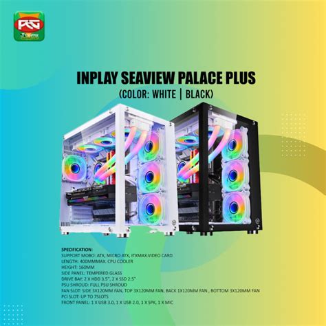 Inplay Seaview Palace Plus Tempered Glass Dual Chamber Lazada Ph