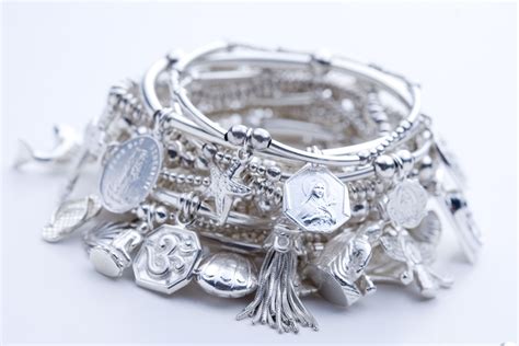 Valentines T Guide For Her Sterling Silver Stacking Bracelets