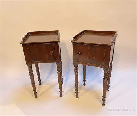 Pair Bedside Table Cabinets Antiques Atlas