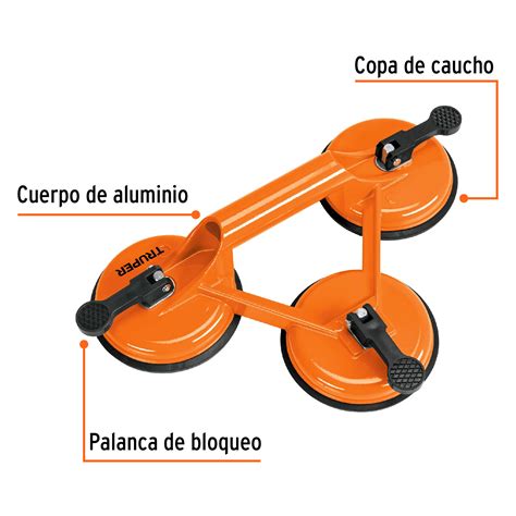 Ficha Tecnica Ventosa De Aluminio Para Vidrio Copas De Succi N Truper