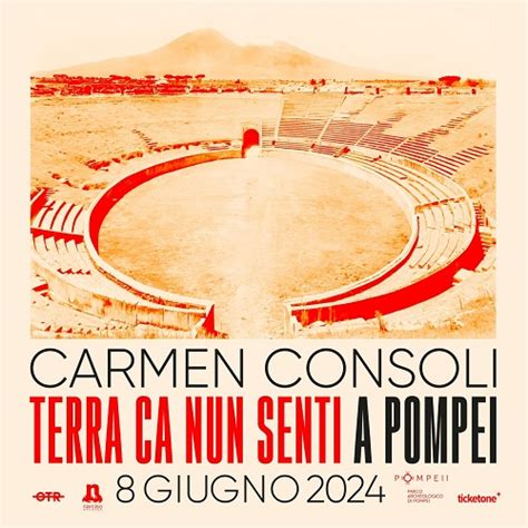 Carmen Consoli Terra Ca Nun Senti Pompeii Sites