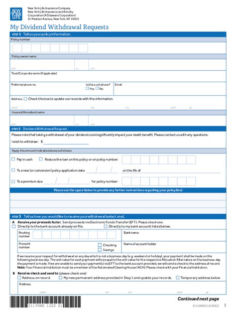 2022 2024 Form NY Life Insurance Company 21135WD Fill Online Printable