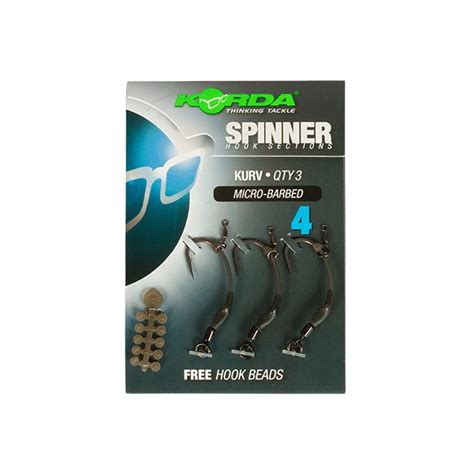 Korda Spinner Hook Sections Kurv Barbless 5 99