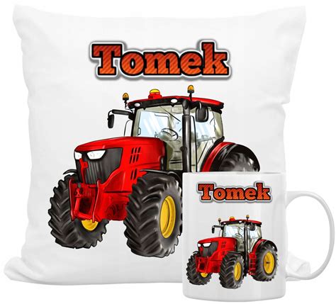 PODUSZKA KUBEK ROLNIKA FARMA TRAKTOR Z IMIENIEM 0685071781487 Cena