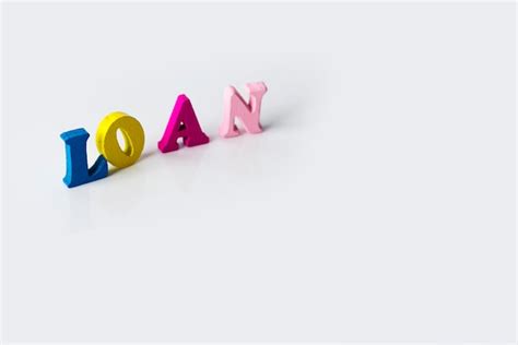 Premium Photo The Word Loan On White Background