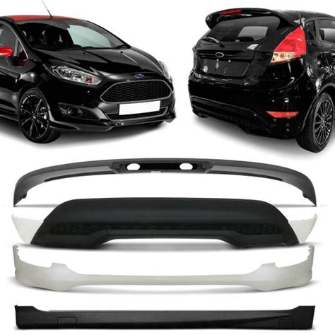 Kit Spoiler New Fiesta Hatch A Nacional Dianteiro Traseiro