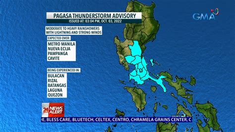 Weather Update As Of 3 40 PM October 3 2022 24 Oras News Alert