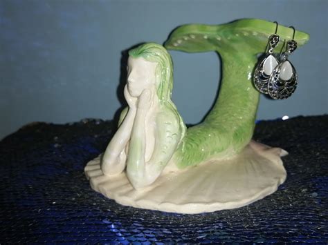 Ceramic Figurine Mermaid Ceramics Handmade Etsy