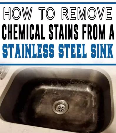 How To Remove Chemical Stains From Stainless Steel Sink