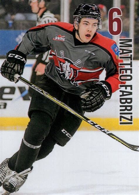 2021 22 Red Deer Rebels Whl Nno Matteo Fabrizi Trading Card Database