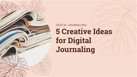 Captivating Creative Ideas For Digital Journaling Mariaisquixotic