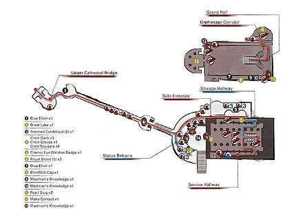 Bloodborne Map Cathedral Ward