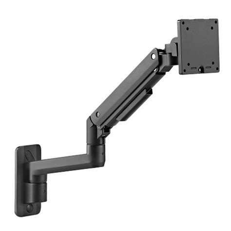 Brateck Fabulous Wall Mounted Heavy Duty Gas Spring Monitor Arm 17 49weight Capacity Per Screen