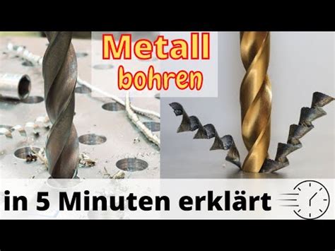 Richtig Bohren In Metall In Minuten Erkl Rt Youtube