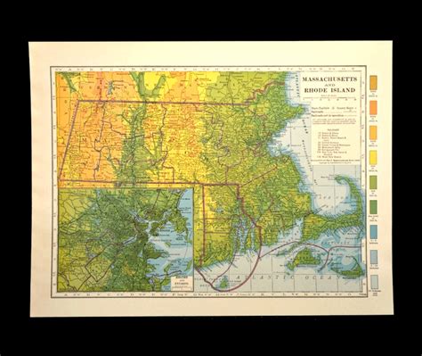 Dazzling Topographic Map Of Massachusetts 2023 World Map Colored