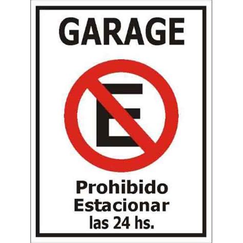 Cartel Pvc Prohibido Estacionar Cm X Cm Rivapack