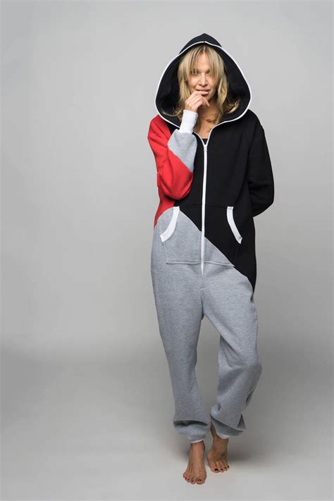 Adult Overall Pajamas Full Length Cotton Lounger With Zipper Womens