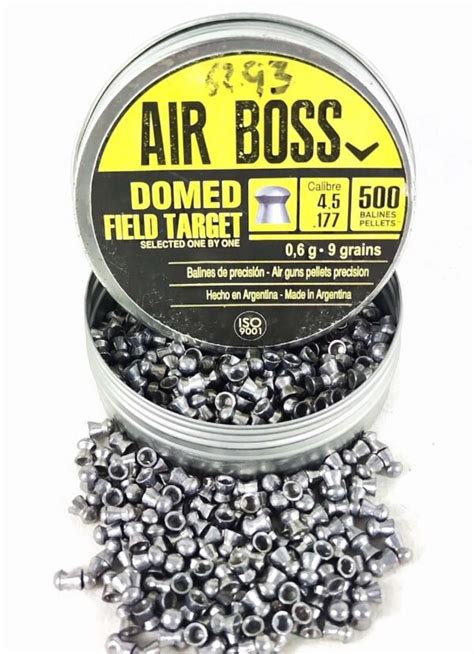 Lata De Diabolos AIR BOSS Domed Field Target X500 Uds 0 6g 9gr 4 5mm