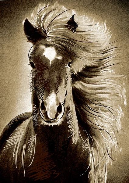 Horse realistic painting Stock Photos, Royalty Free Horse realistic ...