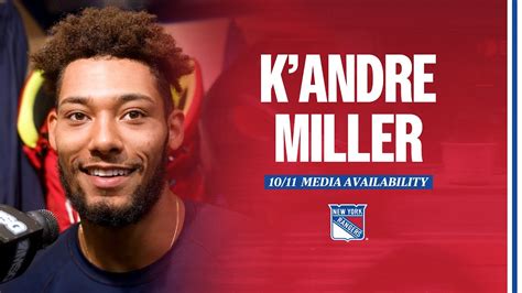 New York Rangers KAndre Miller Media Availability October 11 2023