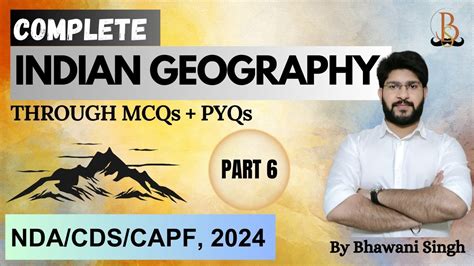 Indian Geography Through Mcq Pyq Geography Nda Cds Afcat