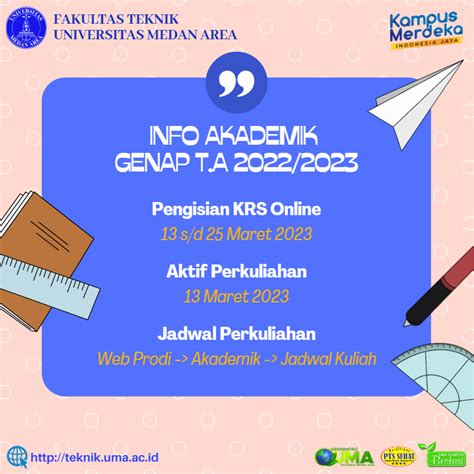 Info Akademik Semester Genap T A Fakultas Teknik Terbaik Di