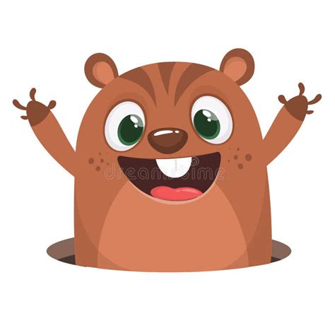 Cartoon Brown Bear Saying `sup` Vector Illustration Stock Vector