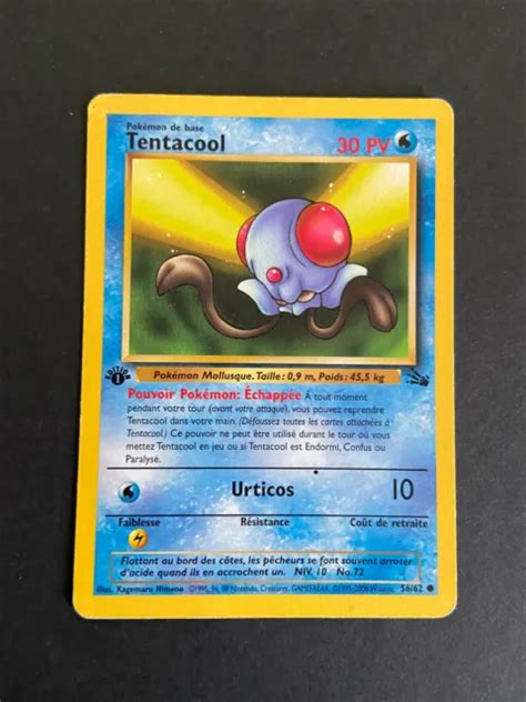 CARTE POKÉMON TENTACOOL 56 62 Fossile Edition 1 EUR 5 99 PicClick FR