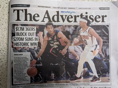 Front Page Of The Adelaide Advertiser Today Rsuns