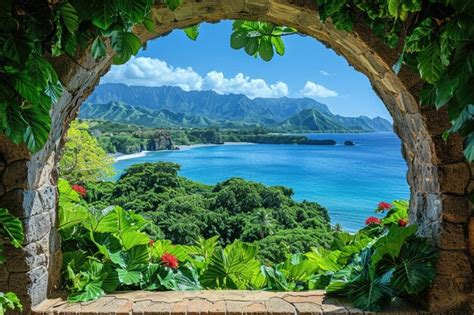 Panoramic Nature View Professional Photography Premium Ai Generated Image