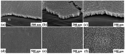 Coatings Free Full Text Morphological Characteristics Of Au Films