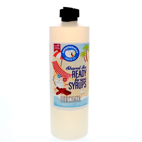 Hypothermias Horchata 16 Fl Oz Handcrafted Hawaiian Snow Cones Flavor Syrups For Drinks