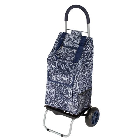 Dbest Products Trolley Dolly Black Shopping Grocery Foldable Cart