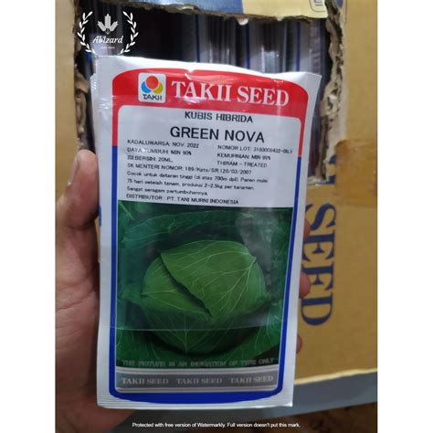 Jual Benih Bibit Kol Kubis Hibrida F Green Nova Ml Original Takii