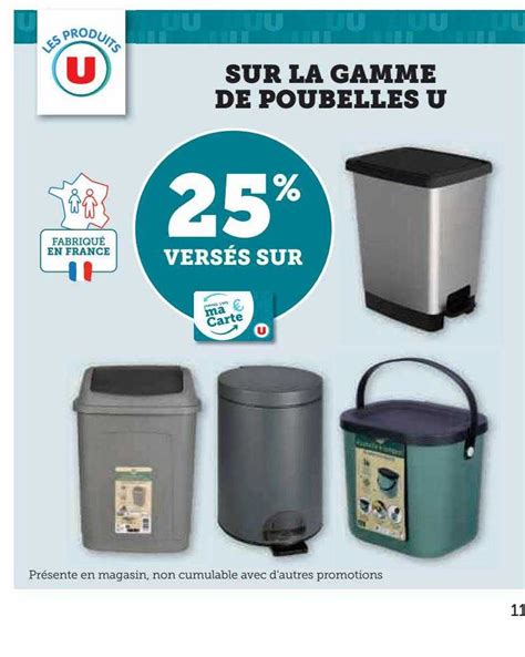 Promo La Gamme De Poubelles U Chez Hyper U Icatalogue Fr