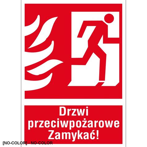 ZZ 30P Znak ochrony PPOŻ Drzwi przeciwpożarowe 150x205 200x300