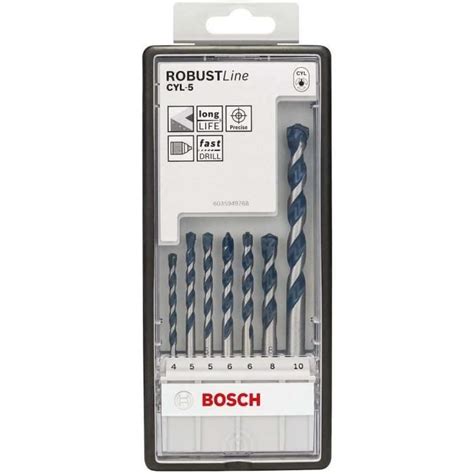 Bosch Professional 7 pièces Jeu de forets à béton CYL 5 Robust Line Set