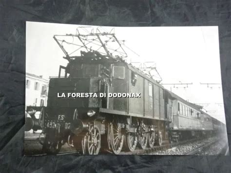 Vintage Foto Fotografia Treno Ferrovia Fs Railroad Locomotiva Ferrovie