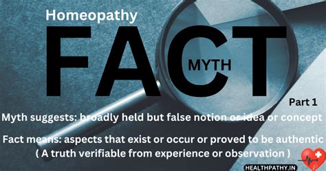 Homeopathy Myths And Facts Part One HealthPathy