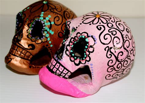 Items similar to Mexican Folk Art Hand Painted Sugar Skull on Etsy