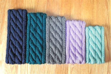 Cable Ear Warmer Headband Knitting Pattern Purlsandpixels