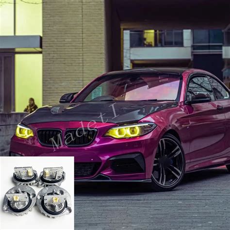 Lemon Yellow Drl Angel Eyes For Bmw Series M F M C F