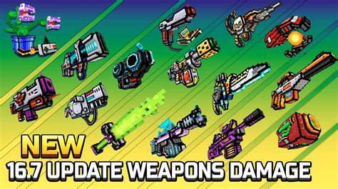 Pixel Gun D All New Weapons Damage Reloading Animation