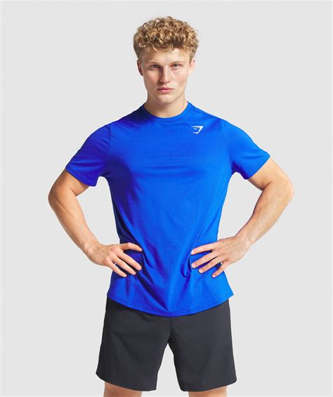 Gymshark Arrival Regular Fit T Shirt Blue Gymshark