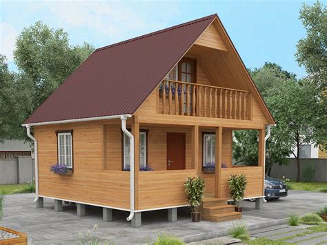 Каркасный дачный дом 6Х6 заказать в Минске - Karkashome.by