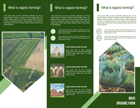 Organic Farming Introduction Brochure Brochure Template