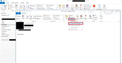 How To Recall An Email In Outlook Step By Step Instructions Ionos